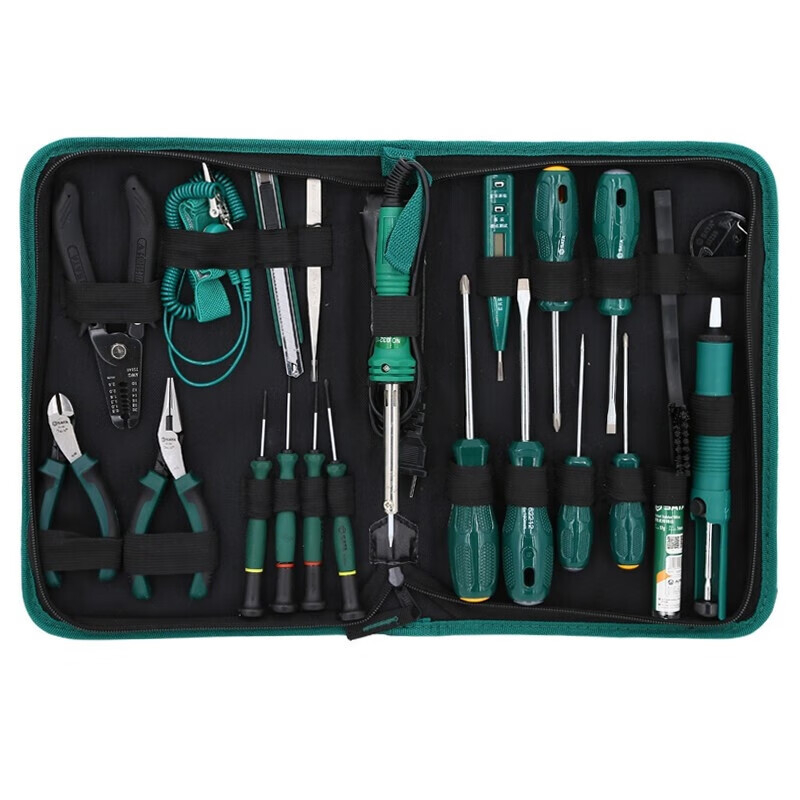 世达 电子维修组套 SATA-03720 19件 拉链包 单位：套- 19件